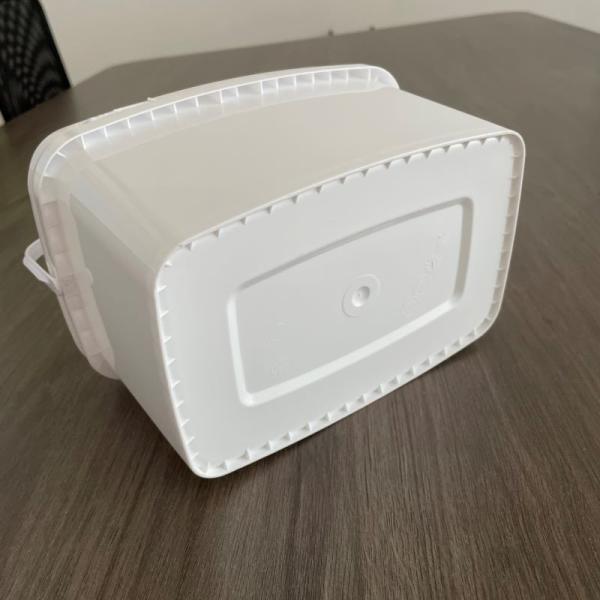 IML Printing 10L Square Bucket for Fishing Baits 1.0 to 2.5 MM Thickness and Material