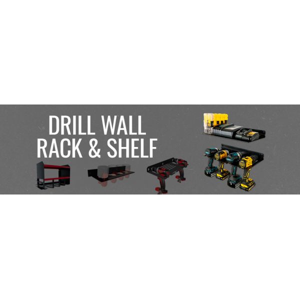 Металлический одноуровневый гараж Хранилище Стенные полки Монтированные тяжелые полки прочные стенные полки Сильный гаражный организатор