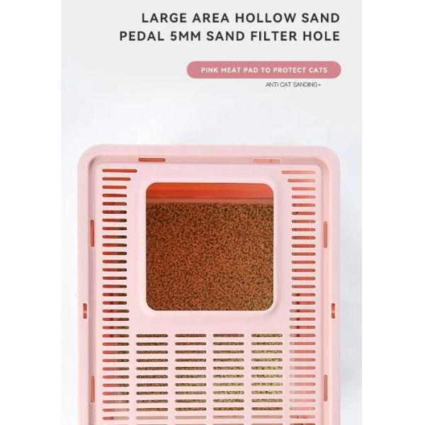 Покрытая угловая клетка коробки кота собаки Hoopet коробки сора кота милая