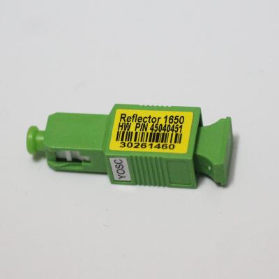 FBG Reflector Grating In Optical Fiber Green Housing Low Insertion Loss