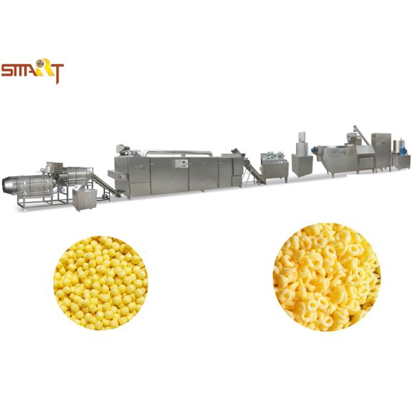 Stainless Steel Snack Food Extruder Machine , 120-150kg/Hr Corn Snack Extruder