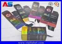 Boîte de flacon en verre pour médicaments avec impression laser holographique, contenu 10 ml boîte d' emballage médical