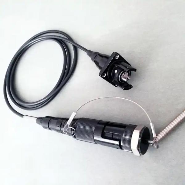 Portable Retractable Fiber Optic Cable Reel With Length 100M 200M 500M Armored Tactical Fiber Optic Patch Cord