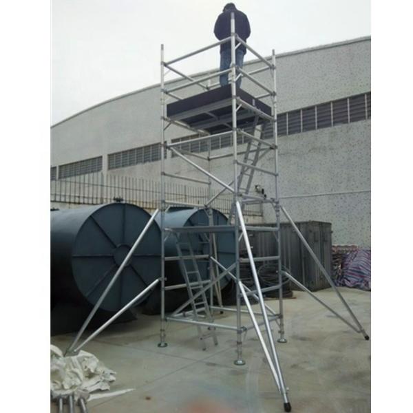 Échafaudage en aluminium pliable cadre d'échelle de tour échafaudage en aluminium mobile