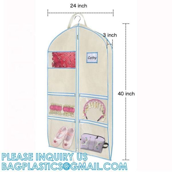 Custom Garment Bags For Children Folding Waterproof Carry On Garment Storage Bag RPET