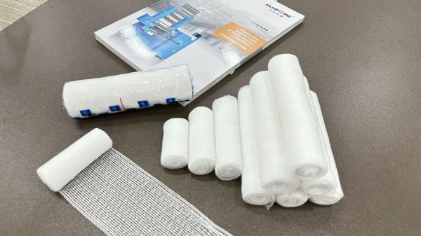 Elastic Bandage Making Machine Medical-Specific Equipment Custom Configurations Processes For Medical Textile Accessories
