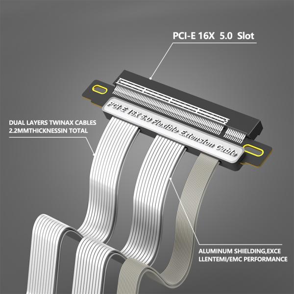 Best Brand PCI-E Express to Pci Adapter 16X Flexible Riser Cable PCIE 5.0 (180 Degree )GPU Extension Card