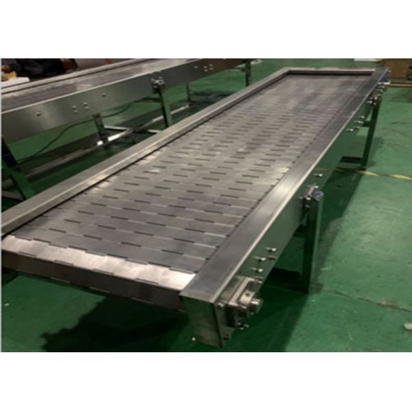 Stainless Steel Slat Chain Conveyor for Freezer Assembly Line