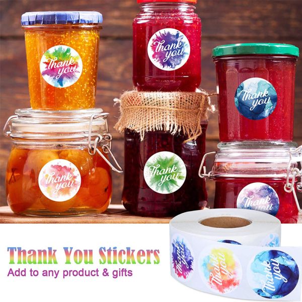 Thank You Seal Stickers For My Small Business Custom Printed Packaging
