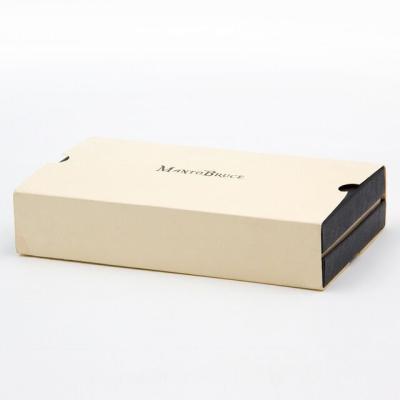 Logo en feuille d'or chaude portefeuille de luxe carton boîte d'emballage manchon commande personnalisée acceptée