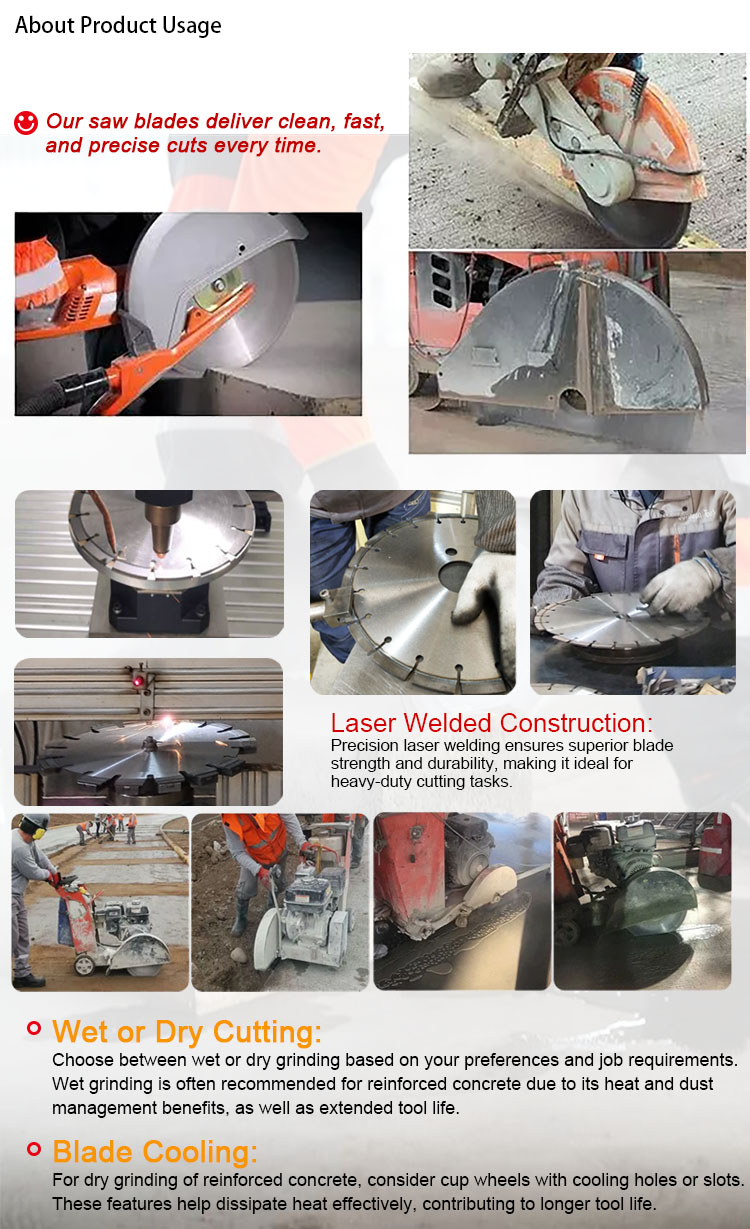 700mm Diamond Cutting Saw Blade with Sharp Segments for Reinforced Concrete