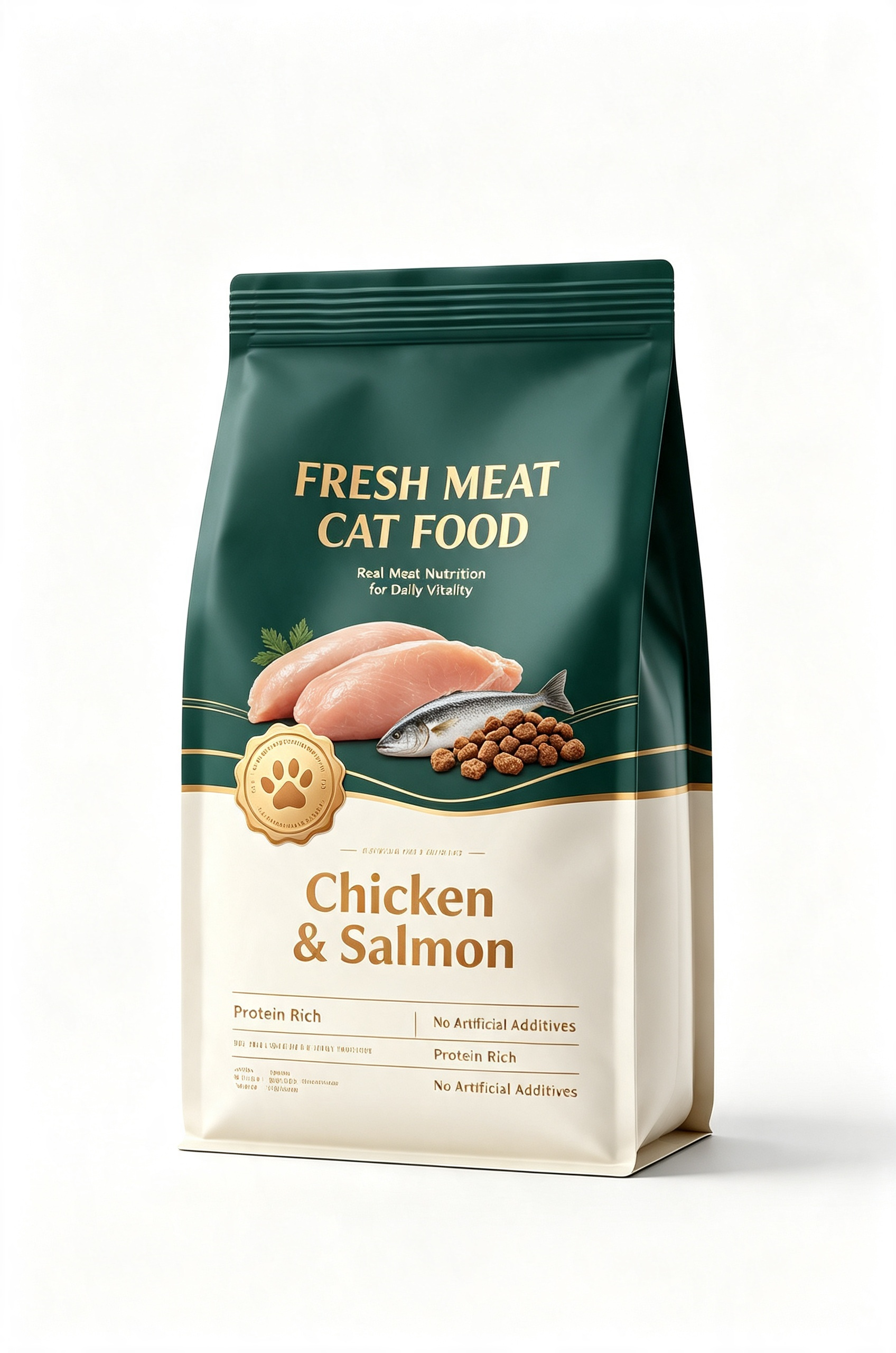 Durable Food-Grade PE/PP Laminated Stand Up Zipper Bag with Resealable Zipper