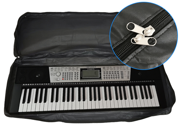 Thickened 61 Keys Keyboard Bag Waterproof Shockproof Dual Shoulder Hand Carry Keyboard Storage Case
