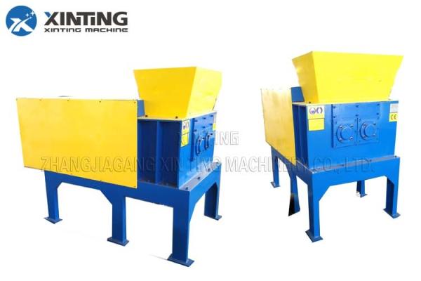 Durable Metal Double Shaft Shredder Scrap Oil Filter Waste / Cirsuit Board Application