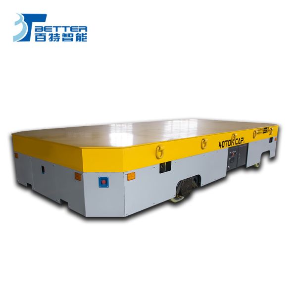 Customizable Trackless Transfer Cart Electric Platform Trolley for Manufacturing Execution Systems Integration