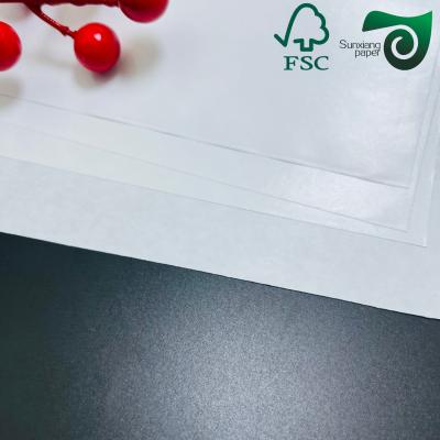 Imprimable de qualité alimentaire Blanc MG Rolls de papier Kraft pour la fabrication de sacs 120g 150g 787mm 1092mm Largesses