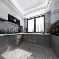 Armarios de cocina modulares confeccionados de las nuevas puertas ULTRAVIOLETA blancas modernas del diseño