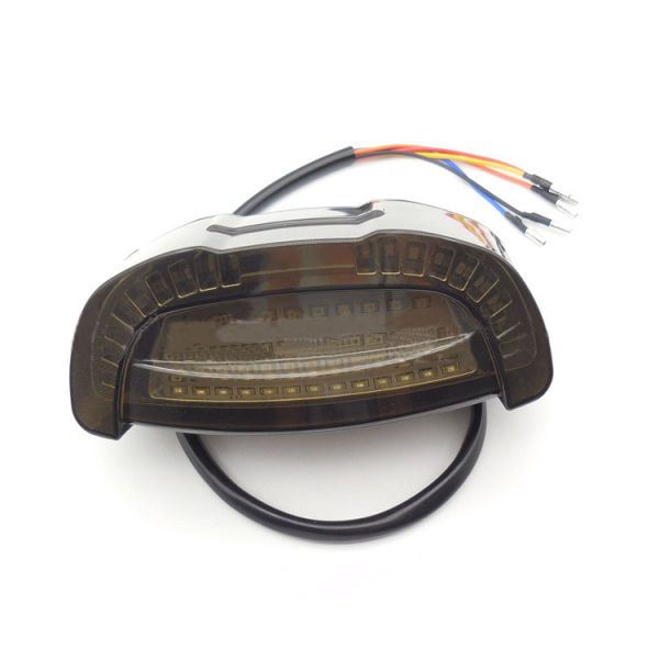 Multifunctional 178g/pcs Black LED Turn Signals for Motorcycle Tail Indicator Light