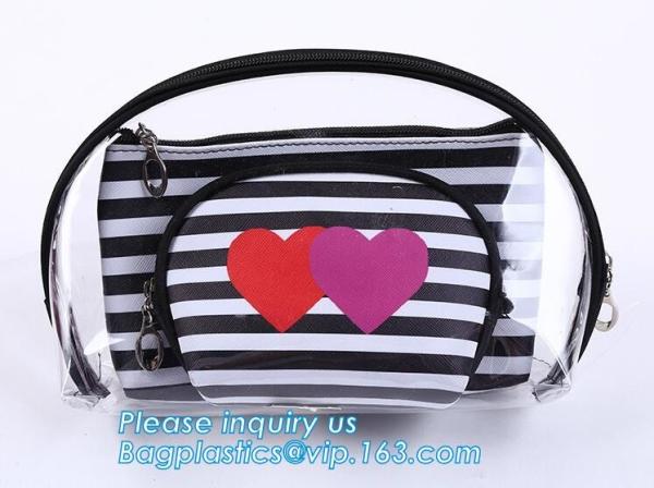 toiletry kits pvc zipper pouch makeup bag cosmetic travel organizer, Travelling Fashion Clear PVC Cosmetic Bag, clutch