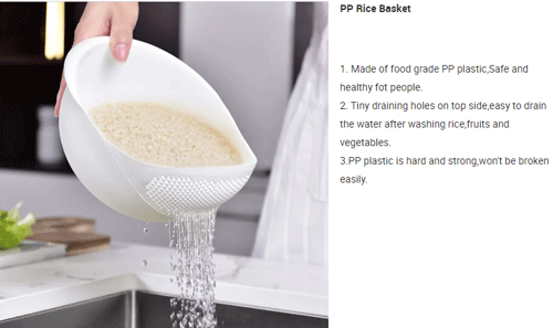 Сетка риса кухни домочадца корзины стирки риса корзины овоща и плода