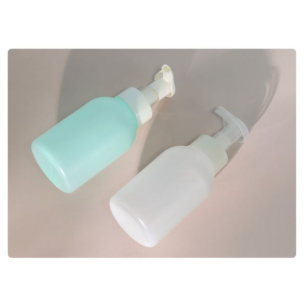 Luxury HDPE Plastic 400ml Blue Plastic Pump Dispenser Hand Wash Bottles, Liquid Soaps Bottle Empty Hand Sanitizer Bottle