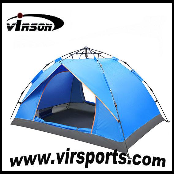 Hot Selling portable 3-4 Person Waterproof Outdoor Camping Tent for trekking and family