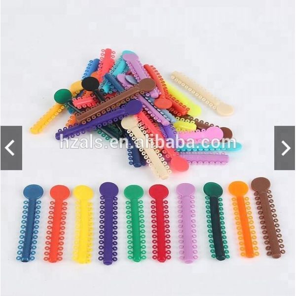 Multi Color Orthodontic Ligature Ties Elastic O Rings For Dental Treatment