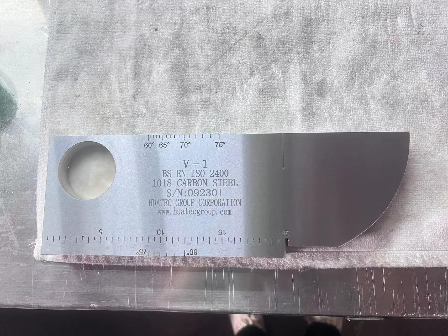 IIW V-1 CS SS AL Материал UT Калибровочные блоки NDT Инструмент
