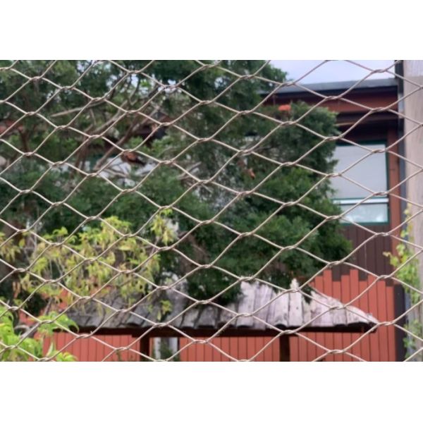 Manufacturer Of 2mm Knotted Stainless Steel Cable Mesh For Bird Cage Mesh