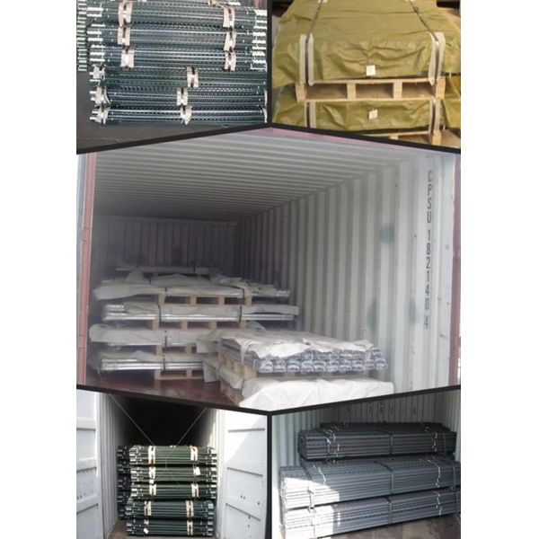 Galvanized Steel Metal Fence Posts Star Picket / Studded T Post