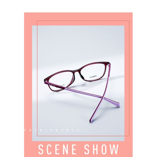 Silicone Temple Plastic Wayfarer Optical Glasses Frames Antiskid For Women