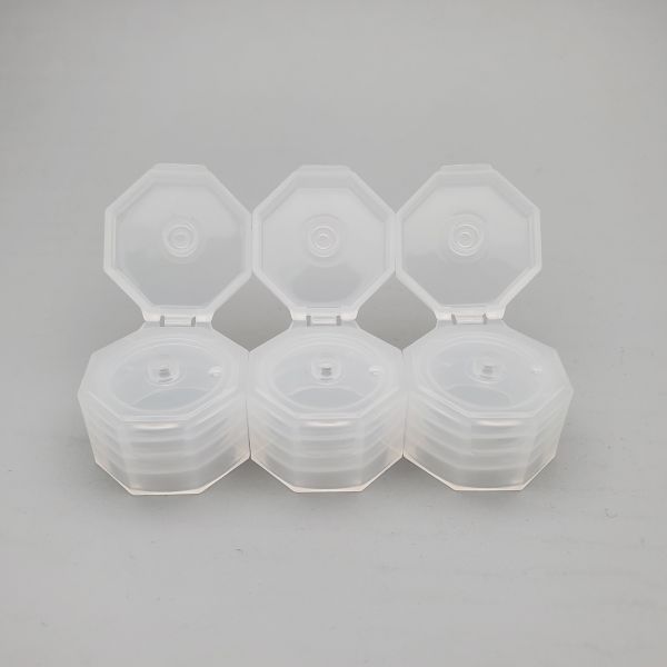 OEM 28mm Octagonal Squeeze Pet Plastic Flip Top Cap