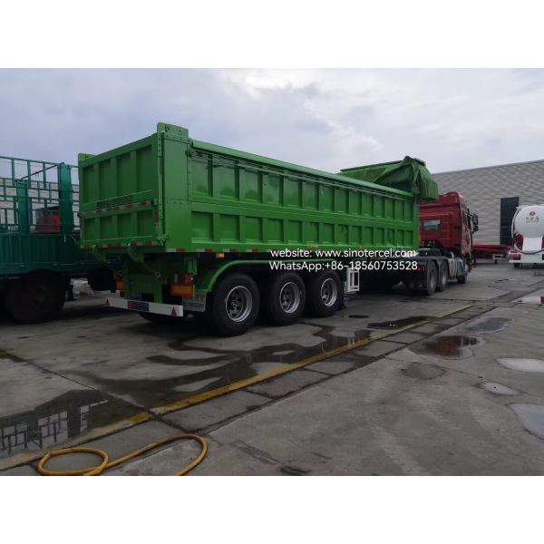 SINOTERCEL 3 Axle 25CBM rear-tipping self-unloading Color customization with