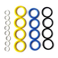 Blue Seal Silicone Elastomer Material Flat Gasket Double O Ring Oil Resistant Seal REACH ROHS