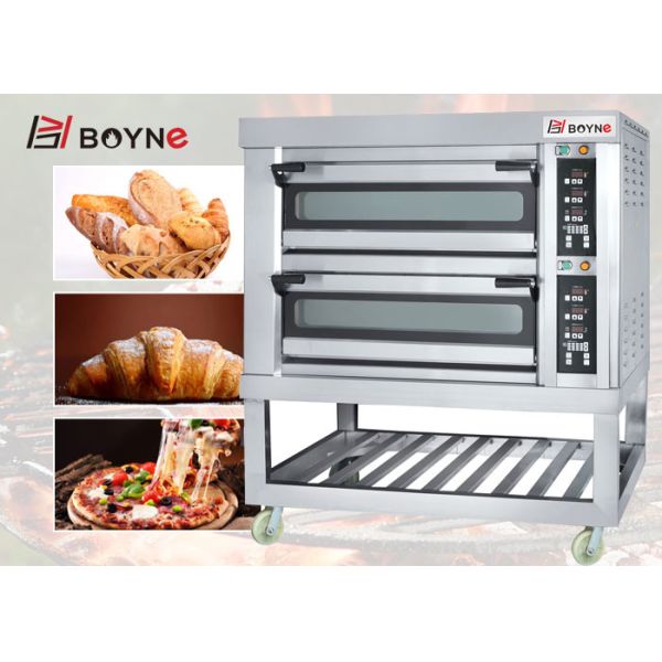 Нержавеющая сталь печи подносов двойного слоя 4 электрическая для касания компьютера пекарни