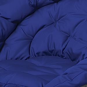 Folding Moon Chair - Large Saucer UFO Chair with Collapsible Metal Frame, Moon Round Camping Chair