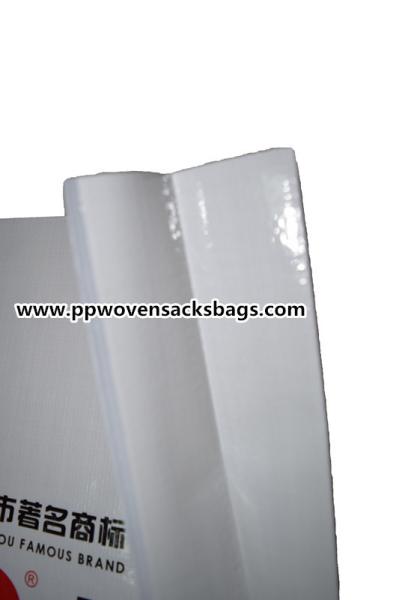 White BOPP Laminated PP Woven Bags for 20kgs Resin Adhesive Packing