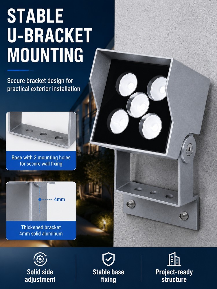 Anti Glare LED Architectural Flood Light Outdoor Spotlight IP66 Waterproof for Plaza Lighting
