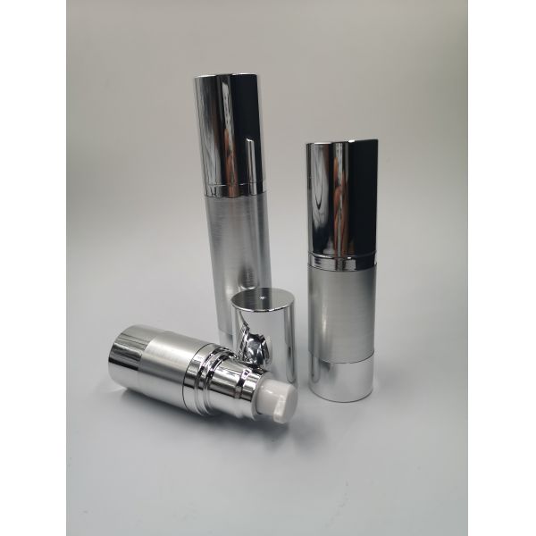 whosale empty black acrylic airless pump bottle 30ml matte frosted finish plastic cosmetic packaging bottle