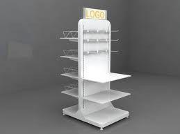 gravity feed pet can black wire counter display rack