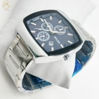 Luxe Entreprise imperméable à l'eau homme dame lumineuse Date en acier inoxydable Carré Quartz montre