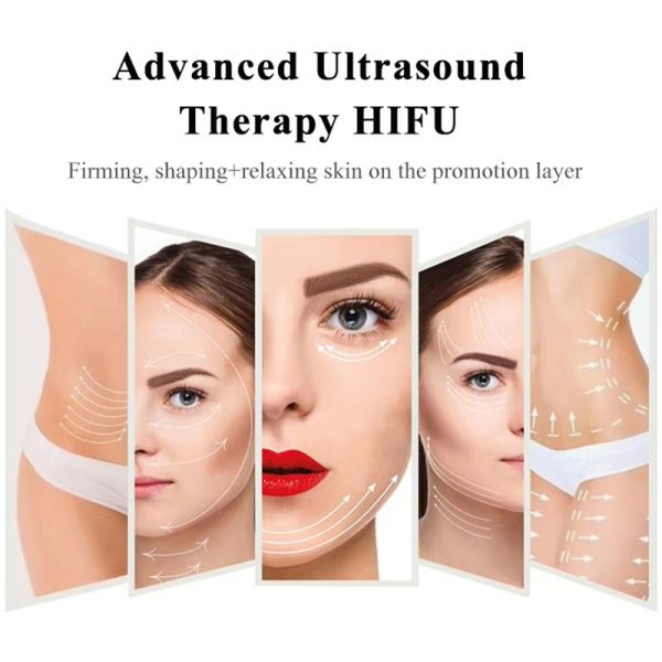 Foldable Wrinkle Removal Micro Focused Ultrasound HIFU 9D Device