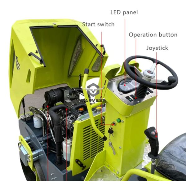 3 Ton Double Drum Road Roller ST3000 With Tier 2 Engine 28kw Near Me Sale