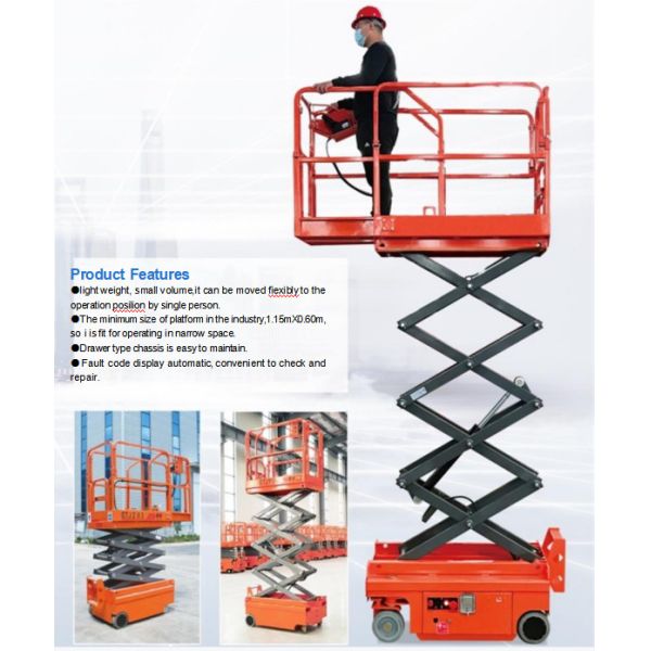 自走式の上昇の仕事プラットホーム、セリウムの油圧電気空気の上昇の足場