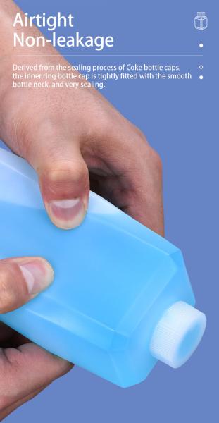 500ml Double Wall Plastic HDPE Square Reagent Bottles for Laboratory Printing Handling