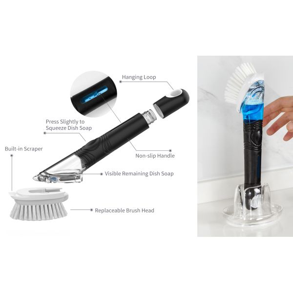 Kitchen Tools Cleaning Brushes Long Handle Brush for Dishwashing and More