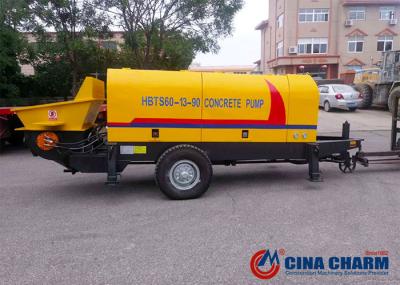 60 M3/H Electric Mobile Concrete Pump , Small Portable Concrete Pump