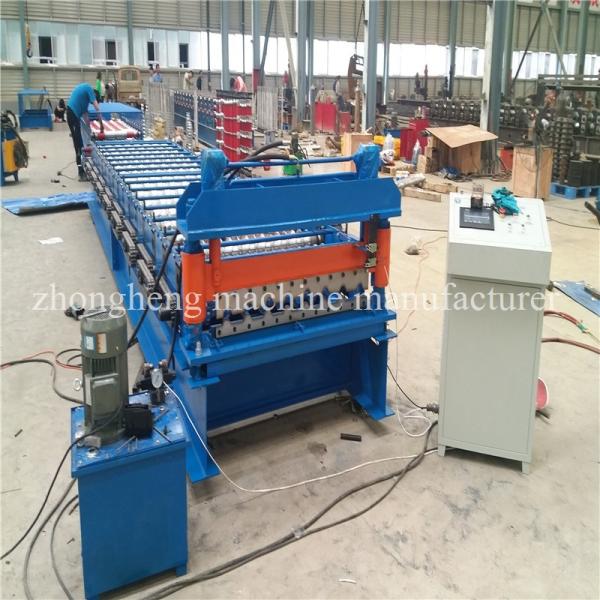 Galvanized Steel Zinc Roof Sheet Roll Forming Making Machine With CE Approved