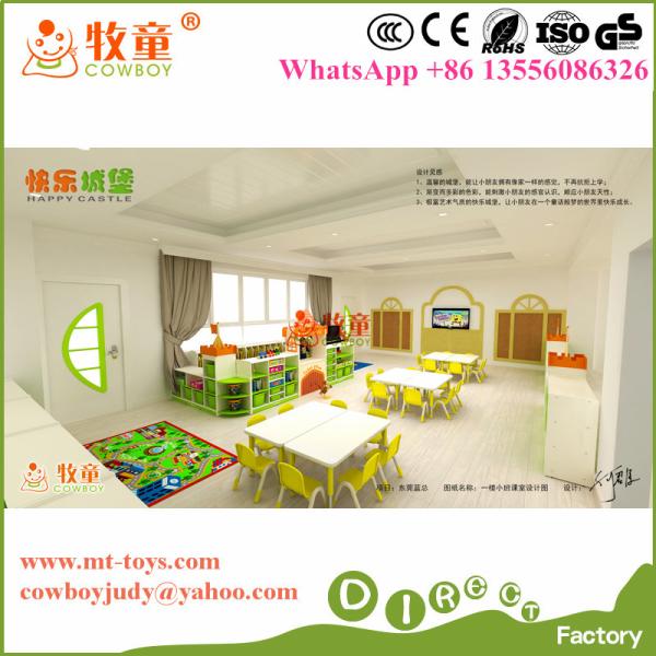 High Quality Mordern Preschool wooden furniture sets made in Guangzhou China