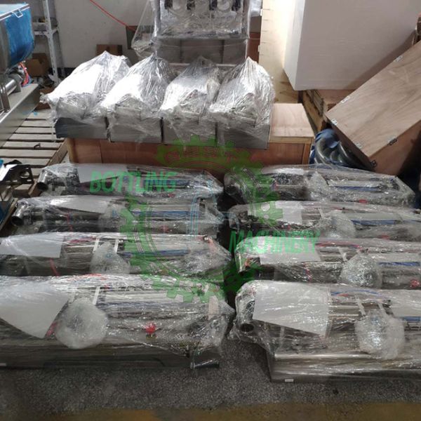 Semi-Auto Pneumatic Tea Juice Milk Mineral Water Bottling Machine